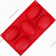 Форма силиконовая для выпечки "ЯЙЦО" 30*17,5см 5 ячеек ДОЛЯНА  - Кондитер плюс. Товары для кондитеров 