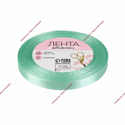 Лента атласная, 10 мм × 23 ± 1 м, цвет нежно-мятный - Кондитер плюс. Товары для кондитеров 