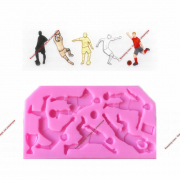 Силиконовый молд  "Футболисты" 11*5,5см - Кондитер плюс. Товары для кондитеров 