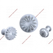 Набор плунжеров Герберы 3 шт. Размеры 2,3 см, 3 см, 3,8 - Кондитер плюс. Товары для кондитеров 