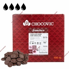 Шоколад Chocovic Francisco темный 55,1%  100 гр - Кондитер плюс. Товары для кондитеров 