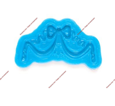 Силиконовый молд для декора "Бант с узором", 55х35 мм. - Кондитер плюс. Товары для кондитеров 