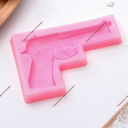 Молд «Пистолет», 11×7,5×1 см, цвет МИКС - Кондитер плюс. Товары для кондитеров 
