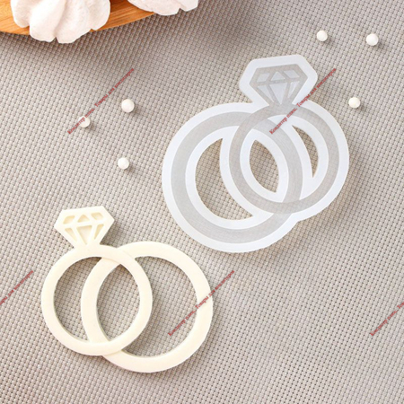 Силиконовая форма «Кольца», 7,5×8 см, цвет прозрачный - Кондитер плюс. Товары для кондитеров 