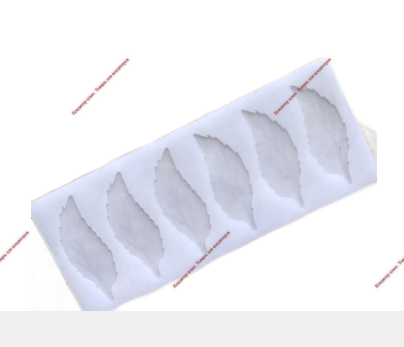 Силиконовый коврик для айсинга «Листочки», 6 ячеек, 22×9×0,3 см, цвет прозрачный - Кондитер плюс. Товары для кондитеров 