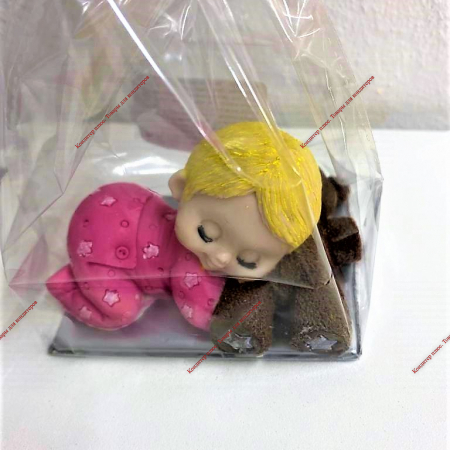 Фигурка из глазури ДЕВОЧКА С МИШКОЙ - Кондитер плюс. Товары для кондитеров 